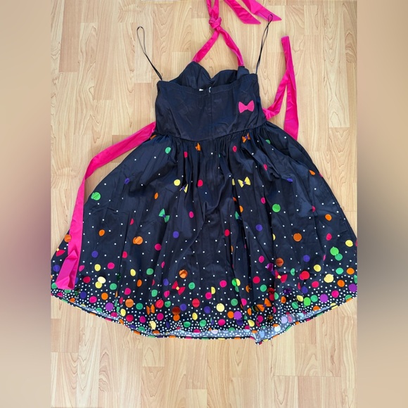 NWT - Disney Dress Shop Minnie Mouse Rock The Dots Dress in Black - Size L - Picture 4 of 6